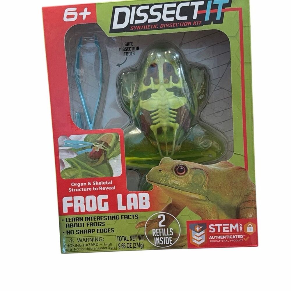 STEM Dissect-It Simulated Synthetic Lab FROG Dissection  Toy Science Homeschool